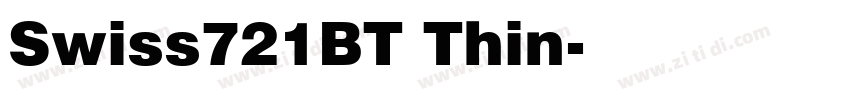 Swiss721BT Thin字体转换